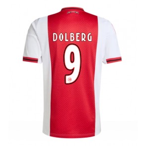 Ajax Kasper Dolberg #9 Prima Maglia 2025-26 Manica Corta